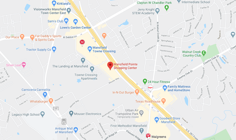 Roadmap of Mansfield Pointe